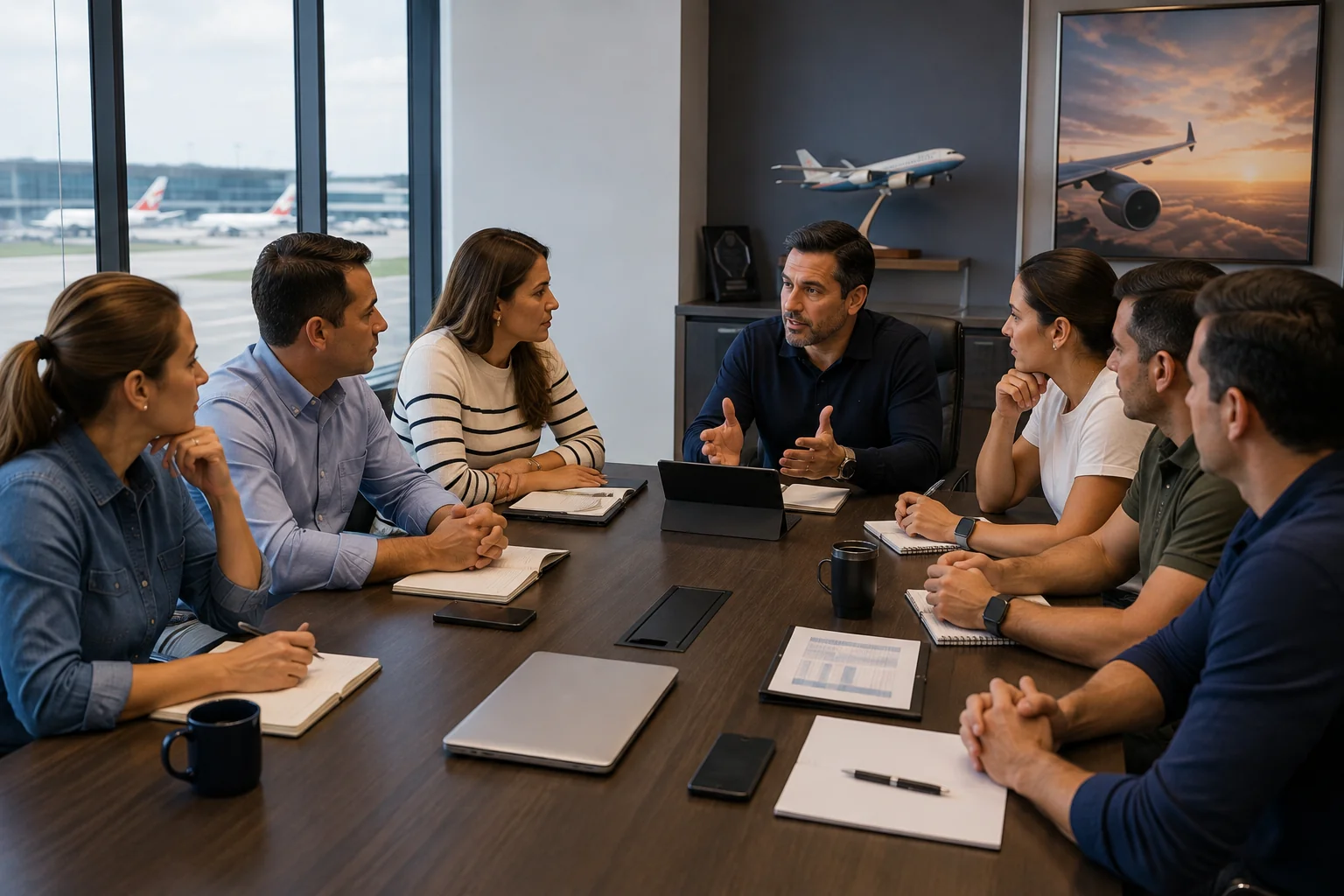 Reunión de trabajo del equipo de ACAV para revisar casos